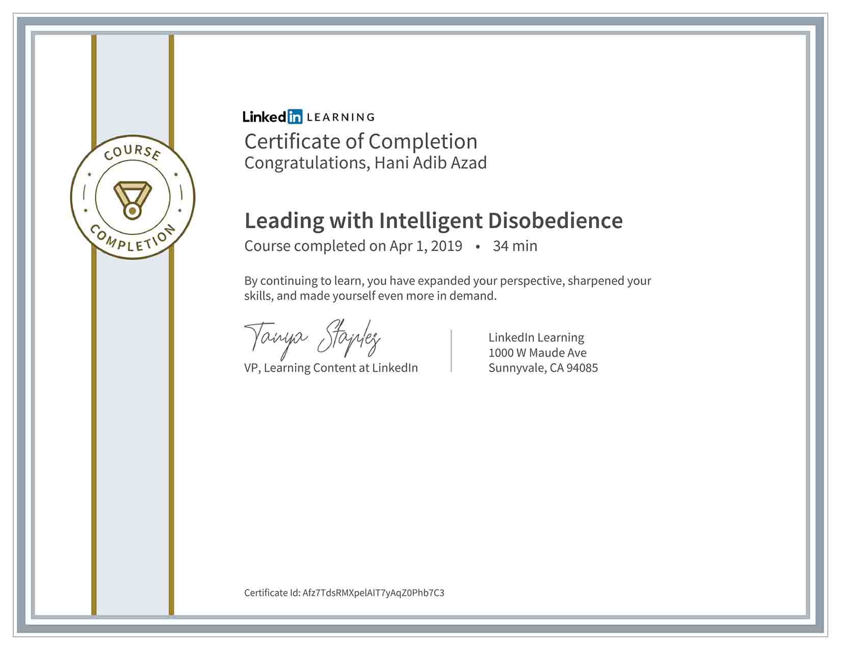Leading with Intelligent Disobedience
